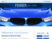 Tablet Screenshot of fisher-carsales.co.uk